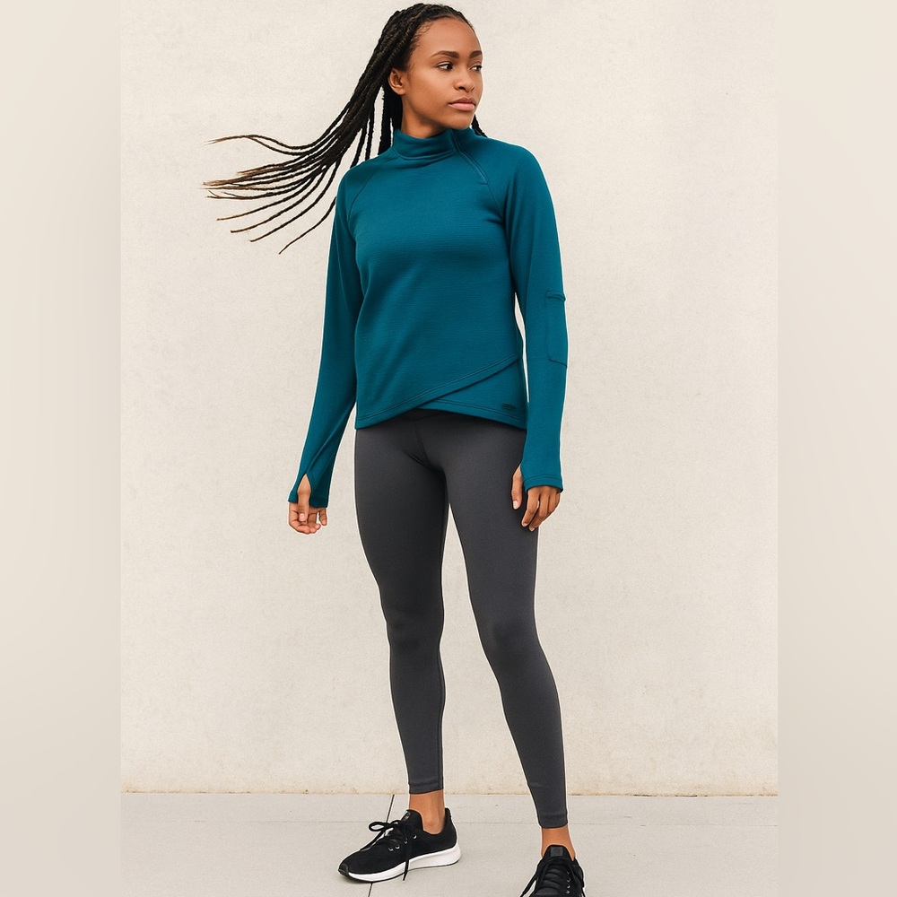 Mondetta Performance Pullover Jacket Teal Medium - image 7